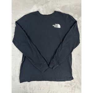 The North Face Black T-shirt‎ Double-sided Long Sleeve Size M